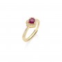 AMEN - ANELLO DOLCE CUORE RUBINO REGOLABILE
