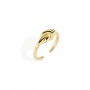 AMEN - ANELLO NODO D'AMORE IN OTTONE DORATO