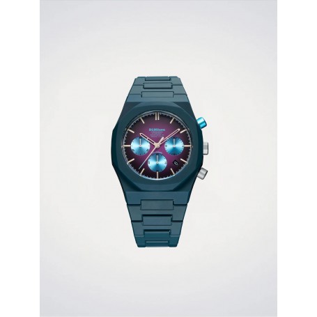 D1 MILANO - OROLOGIO IN POLICARBONATO BLUE SPECTRUM - 40,5MM