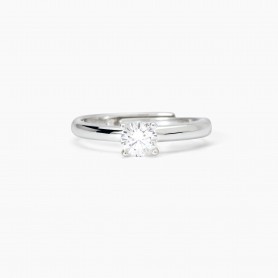 MABINA - COLLEZIONE SOLITAIRE - ANELLO SOLITARIO IN ARGENTO CON ZIRCONE