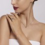 MABINA - COLLEZIONE COOL OR RÈTRO? - ORECCHINI A LOBO IN ARGENTO CON ZAFFIRI SINTETICI