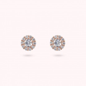 BRONZALLURE - ORECCHINI A BOTTONE FANTASIA IN CUBIC ZIRCONIA