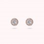 BRONZALLURE - ORECCHINI A BOTTONE FANTASIA IN CUBIC ZIRCONIA