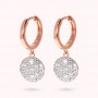BRONZALLURE - ORECCHINI A CERCHIO CON PENDENTE PAVÈ IN CUBIC ZIRCONIA
