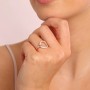 BRONZALLURE - ANELLO COCKTAIL CON CERCHIO IN CUBIC ZIRCONIA