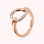BRONZALLURE - ANELLO COCKTAIL CON CERCHIO IN CUBIC ZIRCONIA