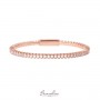 BRONZALLURE - BRACCIALE TENNIS ROSÈ RIGIDO CON CUBIC ZIRCONIA
