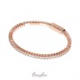 BRONZALLURE - BRACCIALE TENNIS ROSÈ RIGIDO CON CUBIC ZIRCONIA