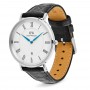 DANIEL WELLINGTON - OROLOGIO CLASSIC ROMAN NUMERALS DATE BLACK CROC BELLY SILVER - 40MM