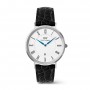 DANIEL WELLINGTON - OROLOGIO CLASSIC ROMAN NUMERALS DATE BLACK CROC BELLY SILVER - 40MM