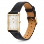 DANIEL WELLINGTON - OROLOGIO BOUND BLACK LIZARD GUILLOCHÈ GOLD - 24X35MM