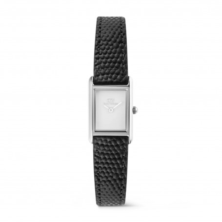 DANIEL WELLINGTON - OROLOGIO BOUND MINI BLACK LIZARD SILVER - 17X25,9MM