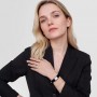 DANIEL WELLINGTON - OROLOGIO BOUND MINI BLACK LIZARD SILVER - 17X25,9MM