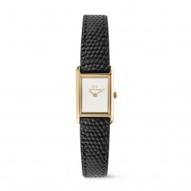 DANIEL WELLINGTON - OROLOGIO BOUND MINI BLACK LIZARD GOLD - 17X25,9MM
