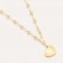 STROILI - COLLANA CUORE BEVERLY ORO GIALLO MAGLIA FORZATINA