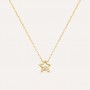STROILI - COLLANA STELLA MON PETIT ORO BICOLORE MAGLIA FORZATINA DIAMANTE