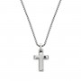 AMEN - COLLANA PENDENTE CROCE IN ACCIAIO
