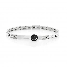 AMEN - BRACCIALE ANCORA IN ACCIAIO E SMALTO