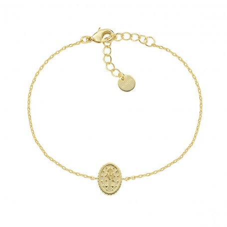 AMEN - BRACCIALE IN OTTONE PLACCATO ORO 18K CON MIRACOLOSA