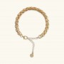 ETRUSCA - BRACCIALE MAXI CATENA SPIGA MARTELLATA