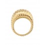 ETRUSCA - ANELLO LUCE MEDITERRANEA CON TEXTURE RIGATA