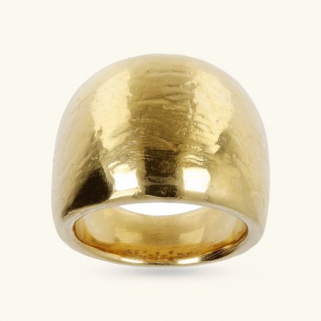 ETRUSCA - ANELLO A FASCIA GRADUATO MARTELLATO