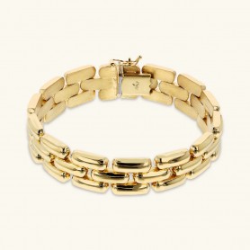 ETRUSCA - BRACCIALE CATENA PANTERA SUPERFICIE LISCIA