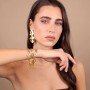 ETRUSCA - BRACCIALE MULTIFILO CATENA OVALE MARTELLATA