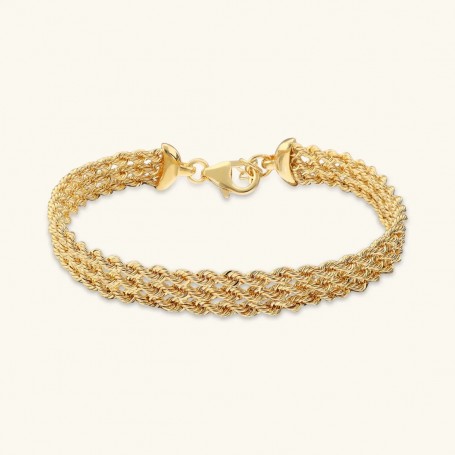 ETRUSCA - BRACCIALE MULTIFILO CATENA CORDA SOTTILE