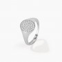 MABINA - COLLEZIONE CHEVALIER - ANELLO CHEVALIER IN ARGENTO CON PAVÈ DI ZIRCONI