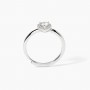 MABINA - COLLEZIONE LOVE AFFAIR - ANELLO IN ARGENTO DA DONNA CON ZIRCONE BIANCO TAGLIO CUORE