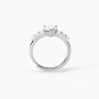 MABINA - COLLEZIONE ROUGE - ANELLO IN ARGENTO CON CUORE E ZIRCONI BIANCHI