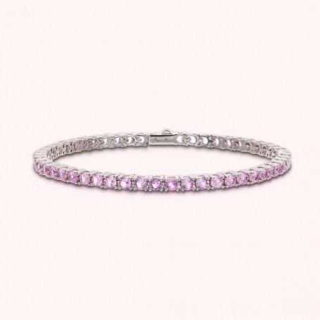 BRONZALLURE - BRACCIALE TENNIS CON CUBIC ZIRCONIA TONDE