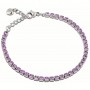 OPS - COLLEZIONE GLIMMER - BRACCIALE TENNIS CON PIETRE LILLA