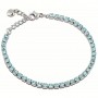 OPS - COLLEZIONE GLIMMER - BRACCIALE TENNIS CON PIETRE ACQUAMARINA