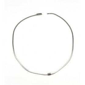 ELEMENTS - COLLANA MORBIDA A MAGLIA IN ARGENTO CHIUSURA ELEMENTS