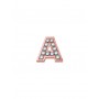 ELEMENTS - CHARM LETTERA A IN ORO ROSA E DIAMANTI BIANCHI