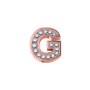 ELEMENTS - CHARM LETTERA G IN ORO ROSA E DIAMANTI BIANCHI