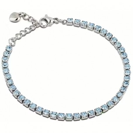 OPS - COLLEZIONE GLIMMER - BRACCIALE TENNIS CON PIETRE ZAFFIRO CHIARO