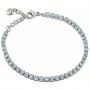 OPS - COLLEZIONE GLIMMER - BRACCIALE TENNIS CON PIETRE ZAFFIRO CHIARO