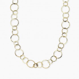 KIDULT - COLLEZIONE STYLE 62 - COLLANA CON MAGLIE DORATE ROTONDE