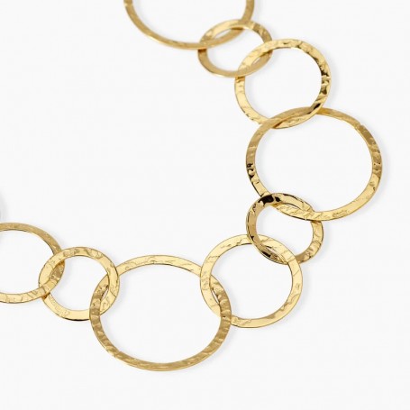 KIDULT - COLLEZIONE STYLE 62 - COLLANA CON MAGLIE DORATE ROTONDE