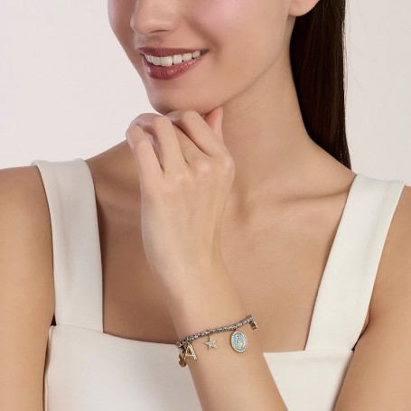 KIDULT - COLLEZIONE PEPITE - BRACCIALE COMPONIBILE IN ACCIAIO