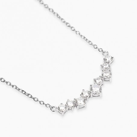 MABINA - COLLEZIONE BELLA DI NOTTE - GIROCOLLO IN ARGENTO CON ELEMENTO IN ZIRCONI