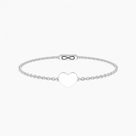 KIDULT - COLLEZIONE CUORE - BRACCIALE INFINITY CON CUORE