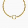 KIDULT - COLLEZIONE DUETTO - BRACCIALE COMPONIBILE CON CATENA CORDA IN ACCIAIO DORATO