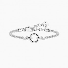 KIDULT - COLLEZIONE DUETTO - BRACCIALE COMPONIBILE CON CATENA CORDA IN ACCIAIO