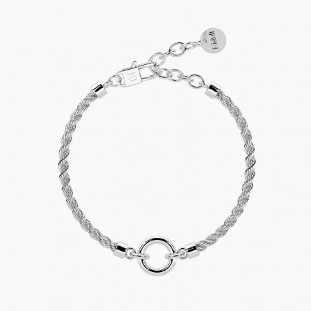 KIDULT - COLLEZIONE DUETTO - BRACCIALE COMPONIBILE CON CATENA CORDA IN ACCIAIO