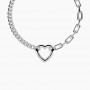 KIDULT - COLLEZIONE DUETTO - BRACCIALE COMPONIBILE CON CATENA GROUMETTE E A MAGLIE ALLUNGATE IN ACCIAIO
