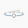 KIDULT - COLLEZIONE DUETTO - BRACCIALE TENNIS COMPONIBILE CON CRISTALLI AZZURRI